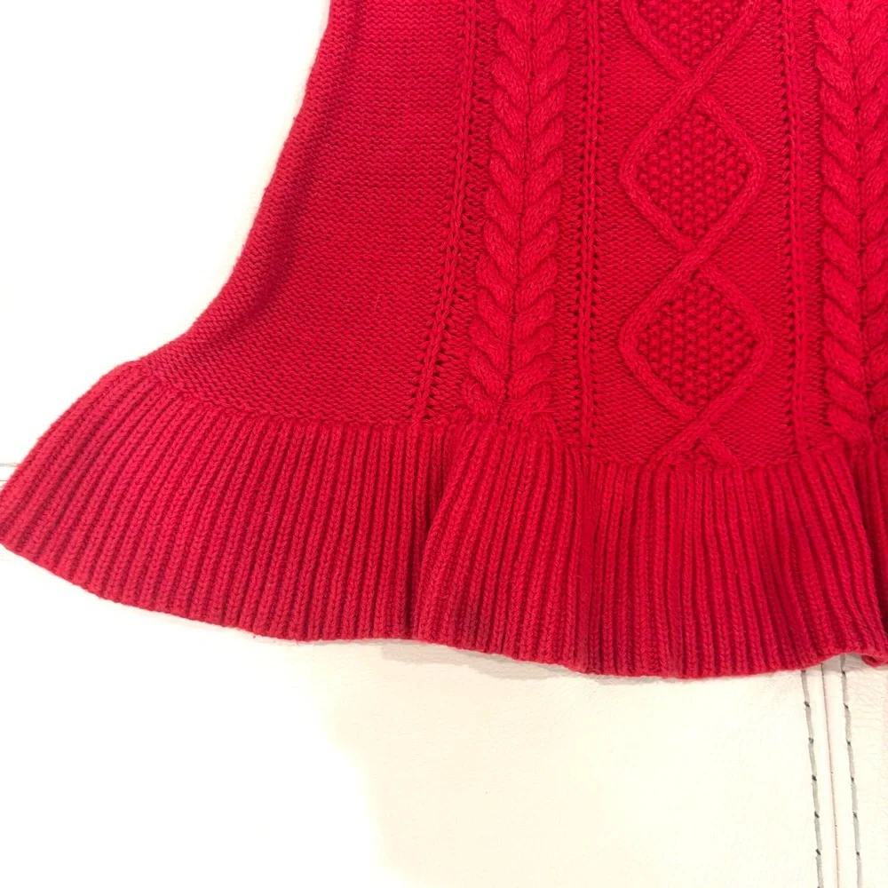 GAP Toddler Girl CableKnit Red Dress 18-24 months